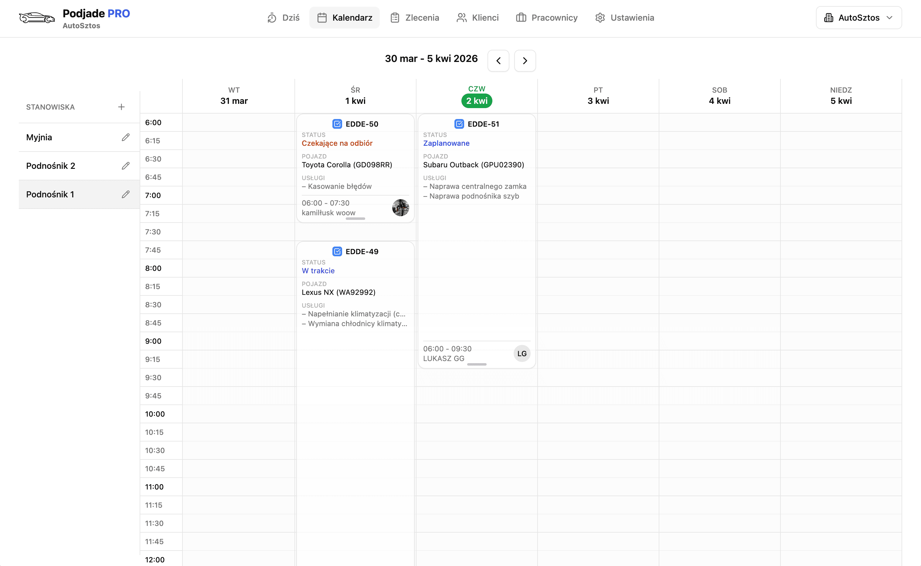 Panel zarządzania Podjade PRO